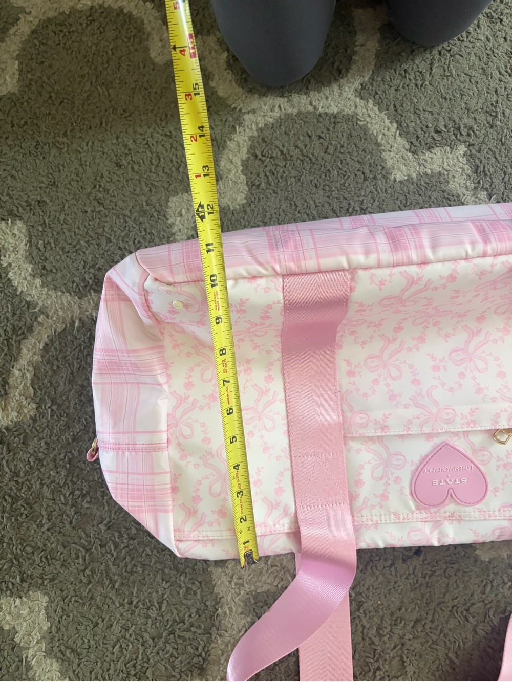 State x Love Shack Fancy Wellington Weekender Bag Wellington Pink Vanilla